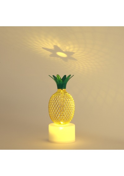 Forentina Kurdela Kolye Küpe Ananas Led Lamba  Ps1734 Altın