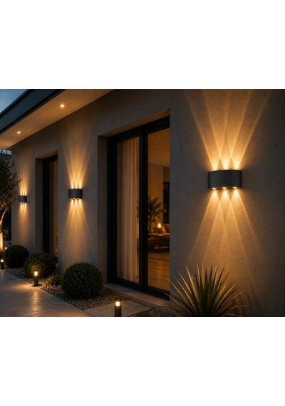 1 Adet Cata Ct 8011 Haiti 10w Dış Mekan Led Aplik 3200k Gün Işığı Çok renkli