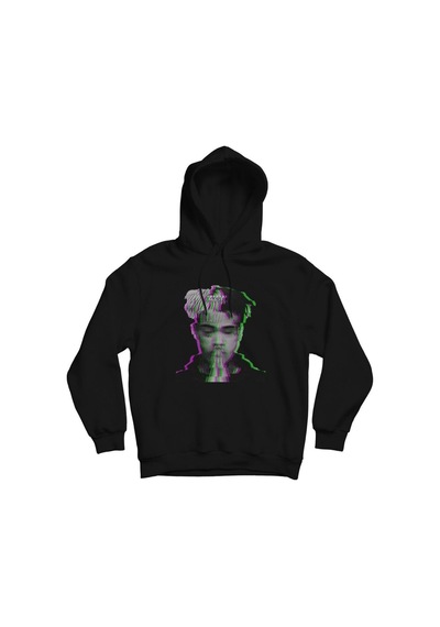 Xxxtentacion Baskılı Kapşonlu Sweatshirt Siyah