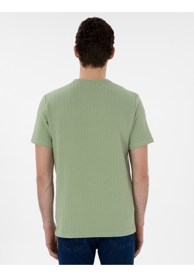 Pierre Cardin Erkek Açık Haki Tişört 50302581-vr183 Açık Haki