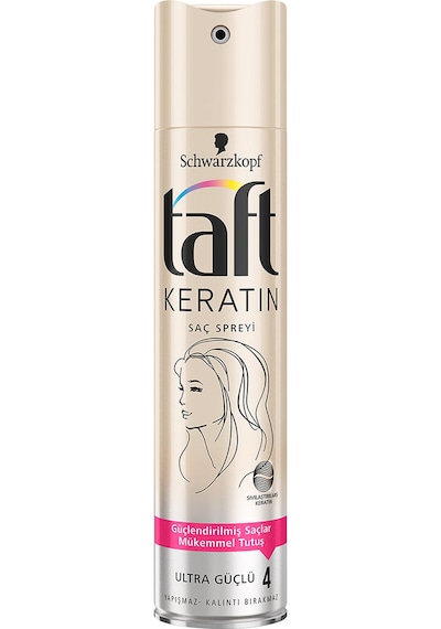 2 Adet Taft Saç Spreyi 250 Ml No 3 Keratin Ultra Güçlü