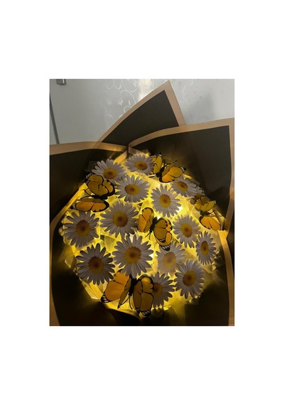 Led Işıklı Papatya Buketi Beyaz - 548879967 Beyaz