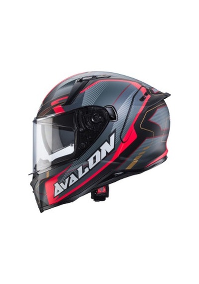 Caberg Avalon X Optıc Motosiklet Kask Gri - Kırmızı - Siyah