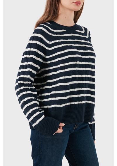 Tommy Hilfiger Bayan Kazak Ww0ww48394 0y7 Lacivert-beyaz Lacivert-beyaz
