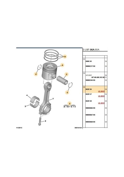 Boxer Jumper 3 Piston Segman Euro 4 0 50 Nüral 8772705050-0628s6-0628s7