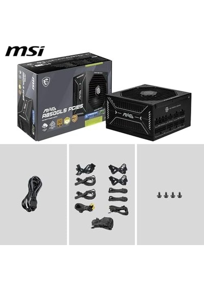 Msı Mag A850gls Pcıe5 Siyah 850w 80+ Full Modüler Power