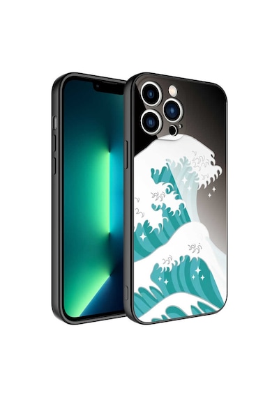 Zore İphone 12 Pro Max Uyumlu Kamera Korumalı Desenli Sert Silikon Nvth Epoksi Kılıf-no9