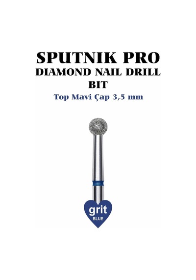 Elmas Top Freze Mavi Çap 3,5mm
