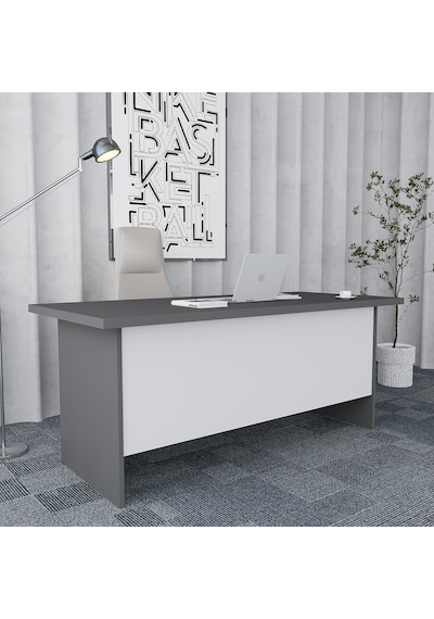 Plus 4'lü Ofis Takımı  Model 7 Füme Beyaz