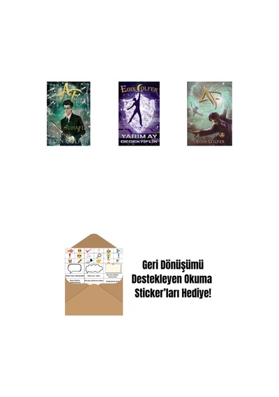 Artemis Fowl 8 - Son Muhafız + Yarım Ay Dedektiflik + Artemis Fowl 6 - Zaman Paradoksu + Okuma Sticker'ları