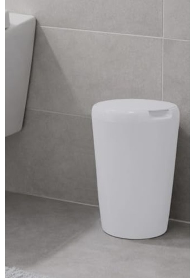 6 Lt Banyo Mutfak Tezgah Üstü Çöp Kovası - Beyaz Çok Renkli
