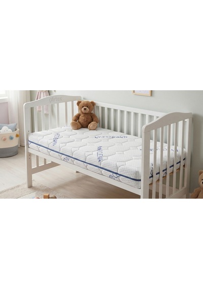 12Cm Nano Süngerli Bebek Çocuk Beşik Yatağı 70x110 Yıkanabilir Kılıflı Park Yatak Oyun Parkı