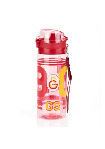 Galatasaray Lisanslı 500ml Kilitli Kapaklı Kırmızı Su Matarası - Orijinal Gs Taraftar Suluk Sarı - Kırmızı