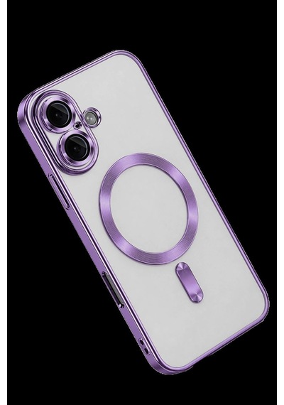 Apple İphone 16 Kılıf Kross Magneticsafe Kapak - Mor Çok Renkli