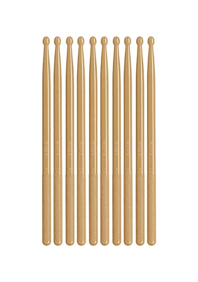 Midex Gfk-901wd-5x Pro 5a Profesyonel Kırılmaz Baget Fiber Karbon Drumsticks Ahşap Renkli Bateri Bageti 5 Çift