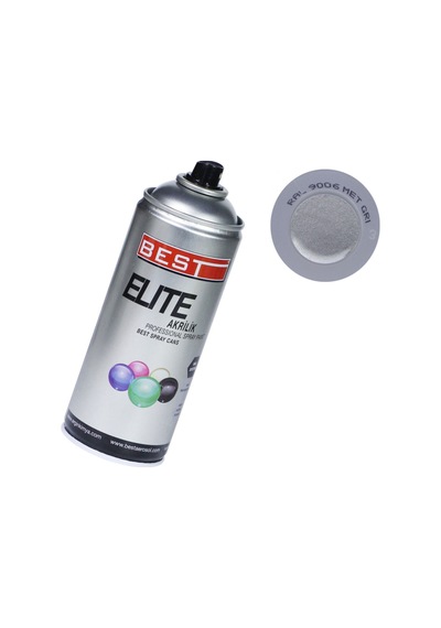 Best Elit 400 ML Jant Boyası Oto Boyası Metalik Gri Sprey Boya