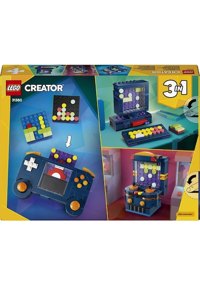 LEGO® Creator 3’ü 1 Arada Retro Oyun Konsolu 31380 – 8 Yaş ve Üzeri Çocuklar için Yaratıcı Oyuncak Yapım Seti (268 Parça)
