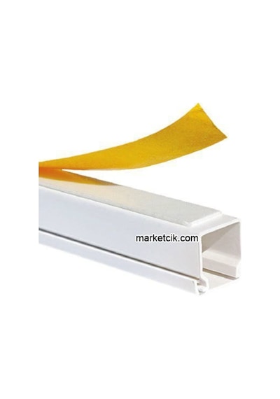 Mutlusan 60X40 Mm Yapışkan Bantlı Beyaz Kablo Kanalı 40 Metre