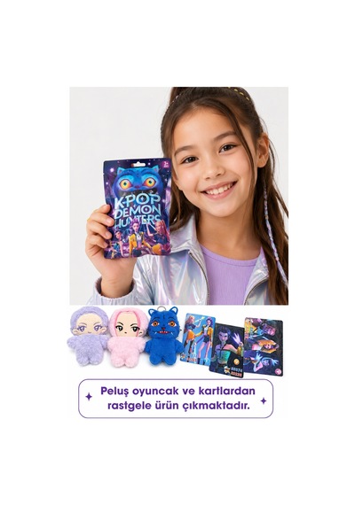 K-pop Demon Hunters 10 Cm Peluş Oyuncak Ve Koleksiyon Kartı Hediye Paketi Açık Bej