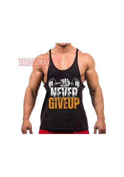 Tarzsokak Gym Tank Top Fitness Sporcu Atleti Gym28 Siyah
