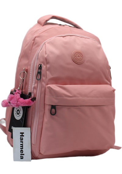Suya Dayanıklı Çok Bölmeli Hafif Okul Sırt Çantası Unisex Okul Çantası Pembe