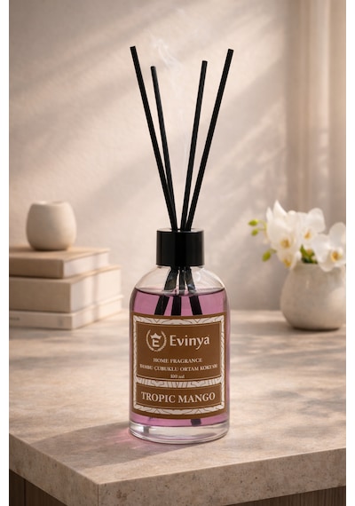 Tropic Mango 100 Ml Bambu Çubuklu Oda Kokusu Ferah & Tropikal Mango Kokulu Reed Diffuser