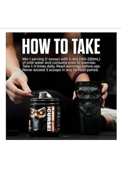 The Curse 50 Servis Pre-workout Yeşil Elma Aroma %100 Amerika İçerik Fda Onaylı