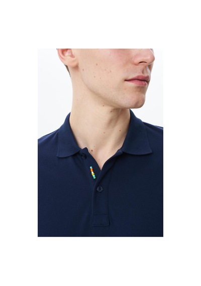 AR-MA Arma Erkek Regular Fit Basic % 100 Pamuk Pike Polo Yaka Tişört Y29374354802 Lacivert