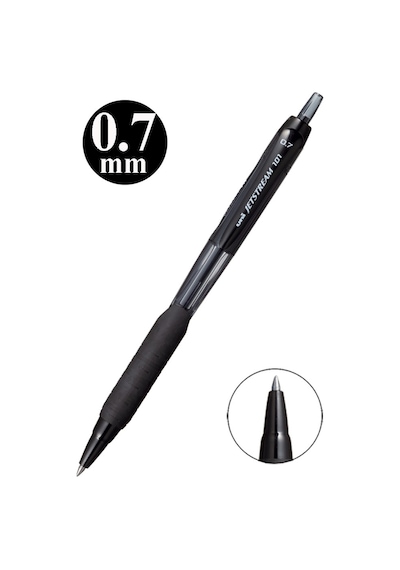 Jel Uçlu Pilot Kalem 1 Adet Uniball Jetstream Sxn-101 0.7 Mm Roller Basmalı Pilot Kalem Roller Uçlu Likit Mürekkepli Siyah