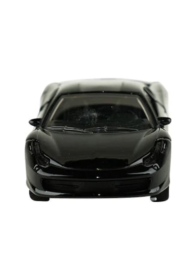 Die Cast Metal Sesli Ve Işıklı Çek Bırak Siyah Spor Araba