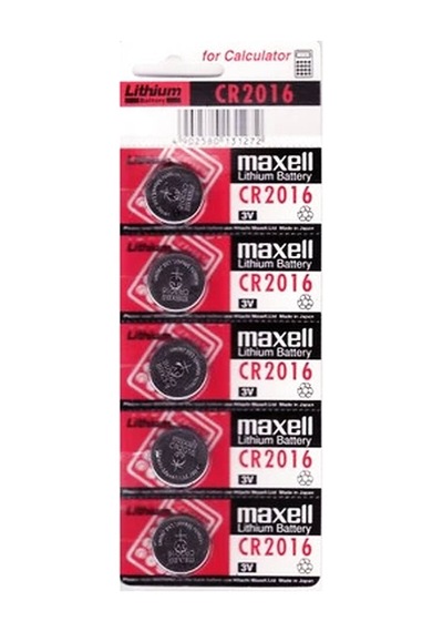 Maxell Cr2016 3v Lityum Düğme Pil 5'li Paket Evimdeyokyok
