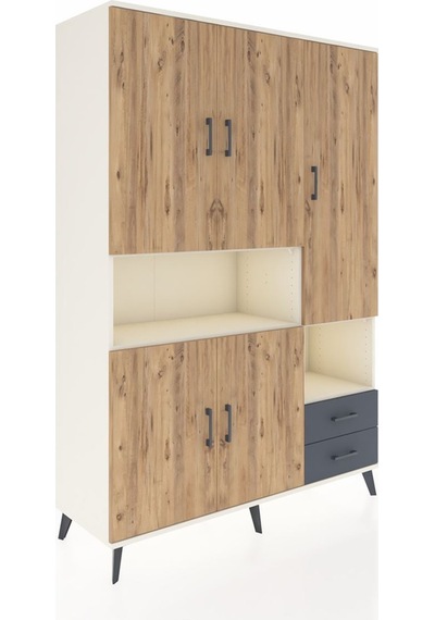 Hyperion Dolap 10 Raflı 2 Çekmeceli 5 Kapaklı 132x44x195 Aytaşı-çam/antrasit Atlas Çam/antrasıt Hyperion Dolap 10 Raflı 2 Çekmeceli 5 Kapaklı 132x44x195 Aytaşı-çam/antrasit Atlas Çam/antrasıt