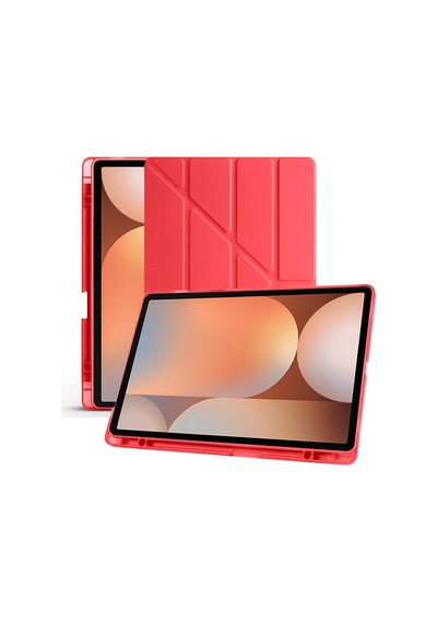 Samsung Galaxy Tab S10 Plus Uyumlu X820 12.4 İnç Katlanabilir Kalemlikli Standlı Akıllı Kılıf Kapaklı Kılıf