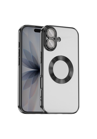Apple iPhone Uyumlu 17 Kılıf Kamera Lens Korumalı Logo Gösteren İnce Hafif Pazarplus Gümüş