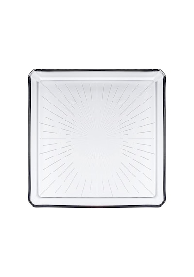 Paşabahçe Madlen Servis Tabağı 68683 Madlen Crystal Glass 24x24 Çok Renkli