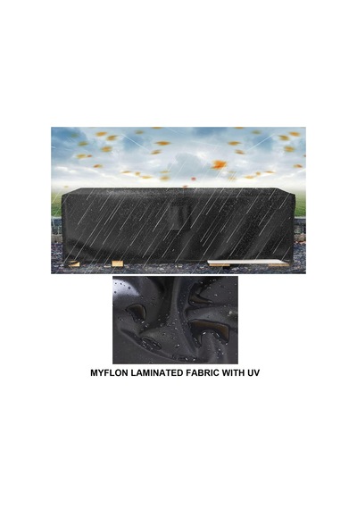 Bahçe Mobilyası Su Geçirmez Rüzgar Geçirmez Uv Dayanıklı Koruma Örtüsü, Masa Sandalye Brandası, Siyah 160x160x80
