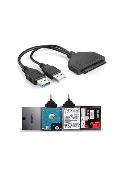 Usb 3.0 2.5" Sata SSD HDD Hard Disk Veri Aktarma Kablosu
