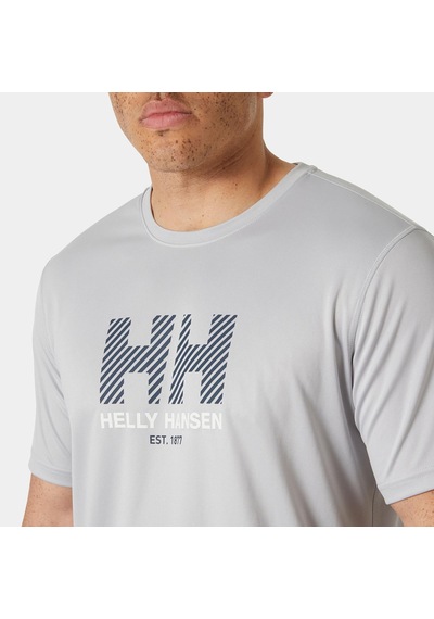 Helly Hansen Hh Tech Graphic 2.0 Erkek T-shirt-hha.49574 853/ Grey Fog