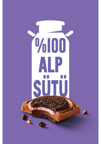 Milka Oreo Sandwich Çilekli Tablet Çikolata 6 x 92 G
