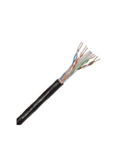 Recber Cat6 Dış Ortam Siyah Tam Bakır