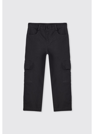 Panço Erkek Çocuk Düğmeli Antrasit Pantolon 2621bk04006 Gri