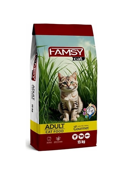 Famsy Yetişkin Kedi Maması Gurme 15 Kg