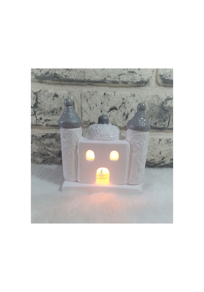 Cami Mumluk- Gümüş Kubbeli Cami Mumluk & Biblo. Beyaz