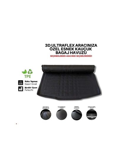 Ford Courier Bagaj Havuzu 2014 2022 Arası 3D Ultraflex