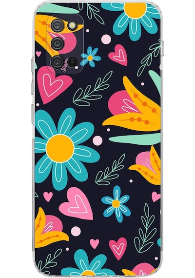 Samsung Galaxy A02s İle Uyumlu Retro Color 1 Kamera Korumalı Şeffaf Kılıf Şeffaf