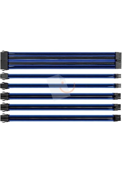 Thermaltake Ttmod Mavi-Siyah Güç Kaynağı Sleeved Kablo Seti 16 A