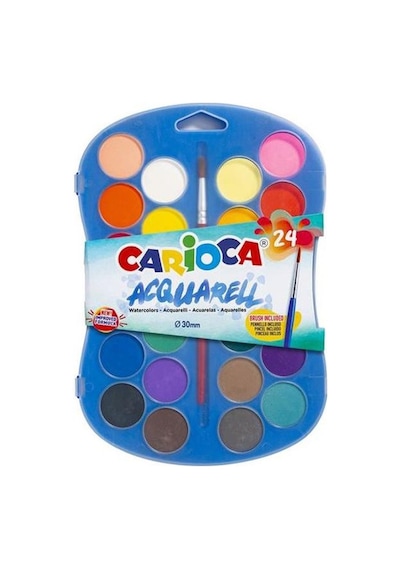 Carioca Sulu Boya 30 Mm Fırçalı 24 Lü