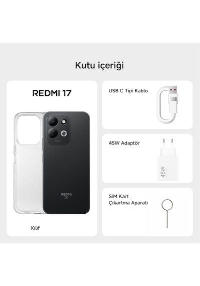 Xiaomi Redmi 17 5G 4 GB 256 GB (Xiaomi Türkiye Garantili)