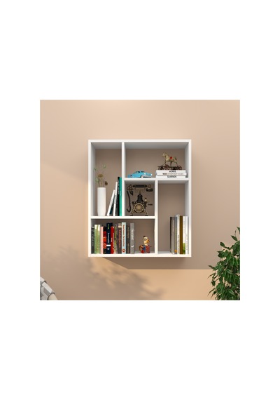 5 Bölmeli Duvar Kitaplığı Beyaz 72,6x82,5x22 Cm 18 Mm Suntalam Beyaz Beyaz 5 Bölmeli Duvar Kitaplığı Beyaz 72,6x82,5x22 Cm 18 Mm Suntalam Beyaz Beyaz