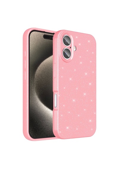 Apple Uyumlu iPhone 16 Plus Kılıf Kamera Korumalı Simli Lüks Zore Koton Kapak